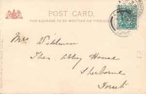 Silhouette postcard series - Return from boating c.1904 Raphael Tuck postcard