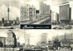 Germany Berlin haupstadt der DDR multiview  Postcard