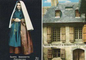 France Postcard - Lourdes - Bernadette Soubirous and Her Paternal House  RR8482