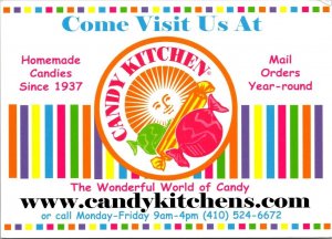 Ocean City Maryland Candy Kitchen Rack Card