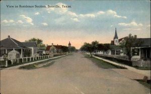 Beeville Texas TX Homes Residence Section c1910 Postcard