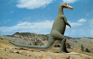 TRACHODON Rapid City, South Dakota DINOSAUR PARK Roadside 1960s Vintage Postcard