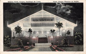 Vista Alegre Theatre At Night Santiago de Cuba  postcard