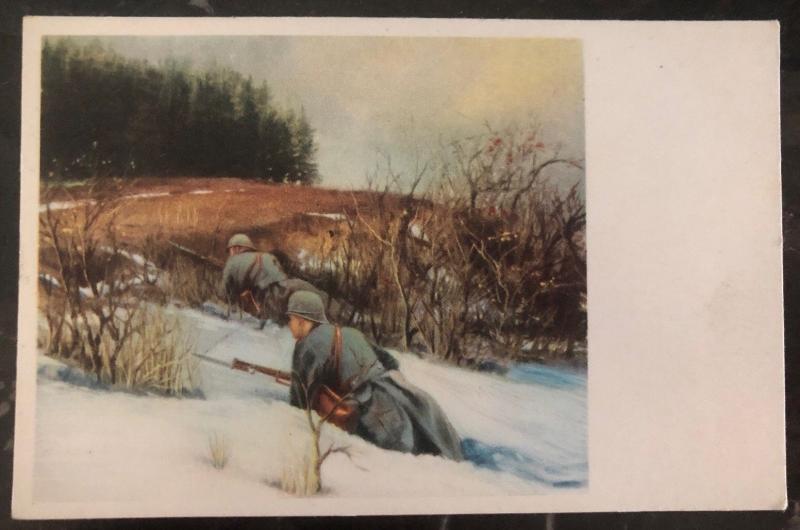 Mint Czechoslovakia Army Picture Postcard PPC Mountain Attack