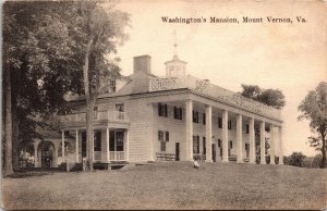 Washingtons Mansion Mount Vernon VA Virginia Antique Postcard DB VTG UNP Vintage 