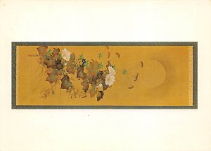 Autumn Flowers and Moon, Japanese Painting Washington, DC, USA Art Artist Unu...