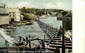 Alewive Fishing - Warren, Maine ME  