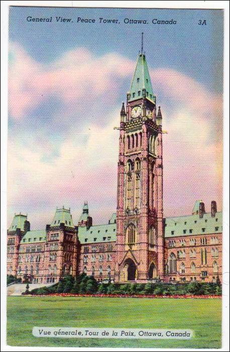 Canada - ON, Ottawa. General View, Peace Tower