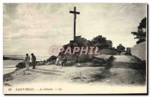 Old Postcard Saint Briac The Calvary