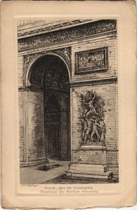 CPA Ancien Vieux PARIS Arc de Triomphe Tombeau du Soldat Inconnu (995655)