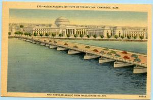 MA - Cambridge, Massachusetts Institute of Technology & Harvard Bridge from M...
