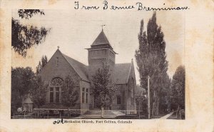 J80/ Fort Collins Colorado Postcard c1910 Methodist Church 274