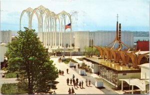 Postcard 1962 World's Fair Seattle -  Science Exhibit Christian Witness Club 21