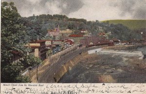 Postcard Mauch Chunk from Mountain Road PA