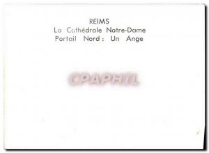 Modern Postcard Reims Notre Dame Cathedral North Portal An Angel