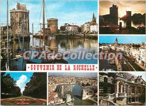 Modern Postcard La Rochelle port with both Tours