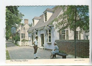 442071 USA Virginia Williamsburg Printing Office advertising Old postcard