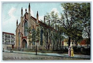 c1910's Old French Protestant Hugenot Church Founded 1690 Charleston SC Postcard