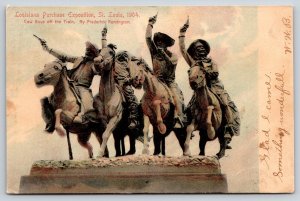 St Louis MO Fair~1904 Louisiana Purchase Exposition~Cowboys Off Train-Remington
