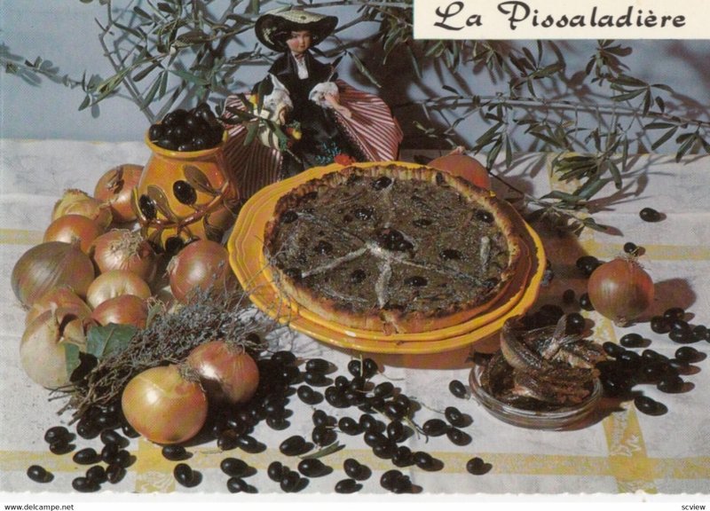 Recipes (cooking), 50-70s ; La Pissaladiere