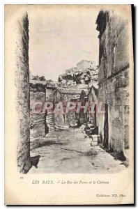 Old Postcard Baux La Rue des Fours and Chateau