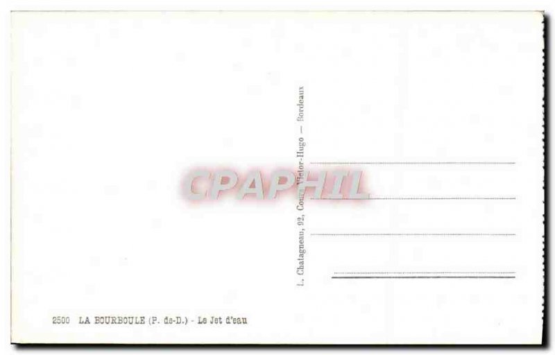 Modern Postcard La Bourboule Le Jet D & # 39Eau