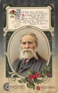  christmas poem by Lowell Winch postcard c1910 ac144