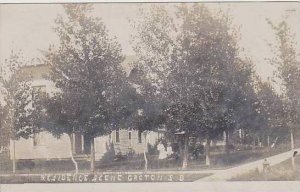 South Dakota Groton Residence Scene Real Photo RPPC