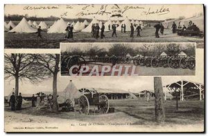 Old Postcard Militaria Camp of Chalons Camp & # 39artillerie