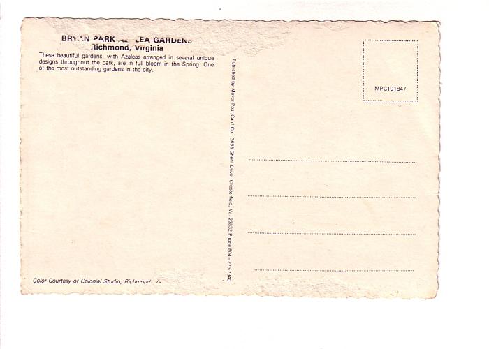 Bryan Park Azalea Gardens, Richmond, Virginia