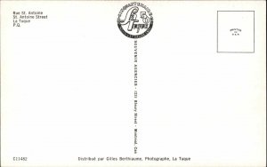 La Tuque Quebec Street Scene Car Vintage Postcard