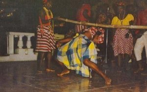 African Jamaica Jamaican Belly Limbo Dance Vintage Postcard