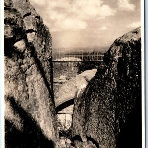 c1930s Lookout Mountain, GA RPPC Rock City Gardens Bridge Cline Real Photo A165