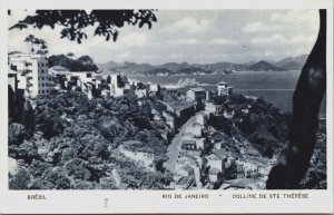 Brazil Rio de Janeiro Colline De Ste Therese Vintage Postcard C151