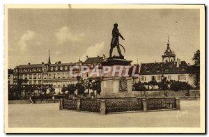 Old Postcard Colmar Place Rapp General Statue and tower of the cathedral