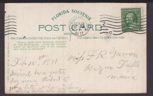 Florida St. Augustine - Old Watch Tower at Fort Marion pm1911 ~ DB