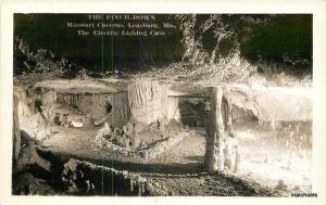 1930s LEASBURG MISSOURI Pinch Down Caverns Route US66 RPPC Real Photo 3472