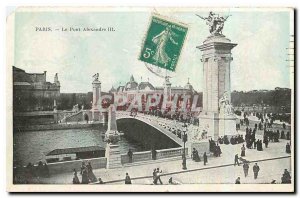 Old Postcard Paris Pont Alexandre III