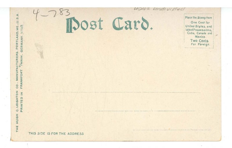 ME - Bangor. Central Park & Universalist Church ca 1906