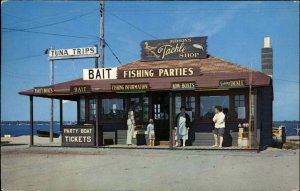 Plum Island Newburyport MA Hudson's Store Tackle Shop Fishing Postcard