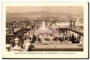 Postcard Old Spain Espana Spain Exposicion Internacional Barcelona Vista conj...