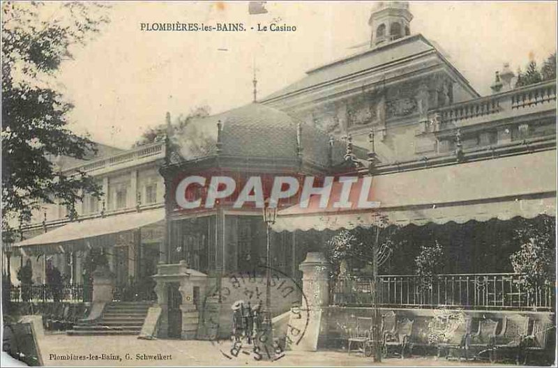 Old Postcard Plombieres les Bains Casino