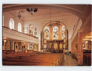 Postcard Interior, looking towards the sanctuary, Wesley's Chapel, England