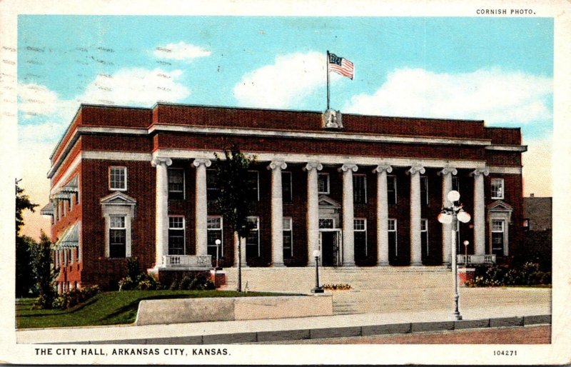 Kansas Arkansas City City Hall 1926 Curteich