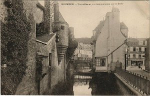 CPA QUIMPER Tourelles et vieilles maisons sur le Steir (143680)