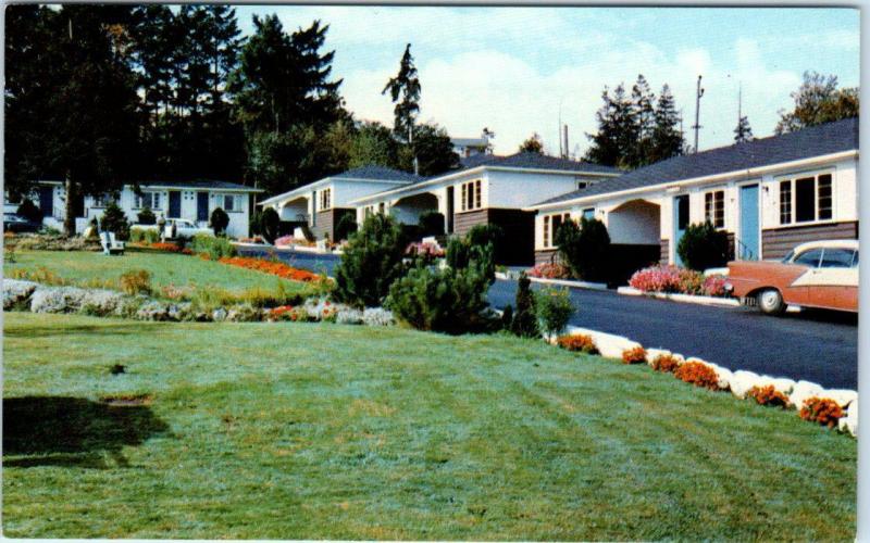 VICTORIA, B.C. British Columbia Canada  CATON'S BUNGALOW COURT Roadside Postcard 