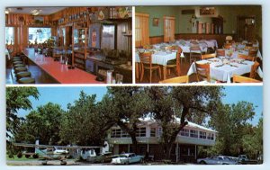 BEAUMONT, Kansas KS ~ Savute's BEAUMONT HOTEL c1960s Airstrip Airplane Postcard