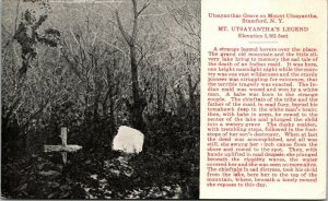Postcard NY Delaware County Stamford Grave on Mount Utsayantha 1917 M57