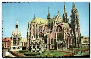 Old Postcard Ostend Eqlise S stone and Oostende Kerk St Petrus Paulus