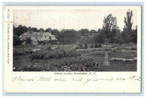 1906 Italian Garden, Broadalbin, New York NY Antique Posted Postcard 